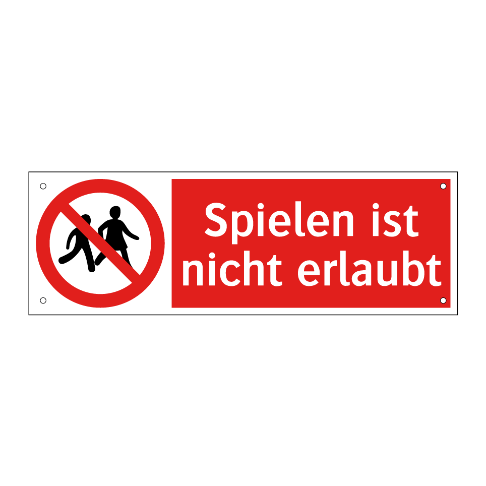 Spielen ist nicht erlaubt