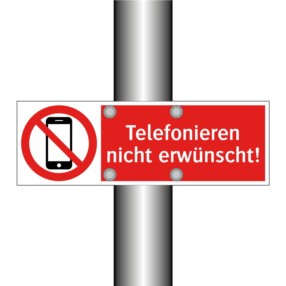 Telefonieren nicht erwünscht!