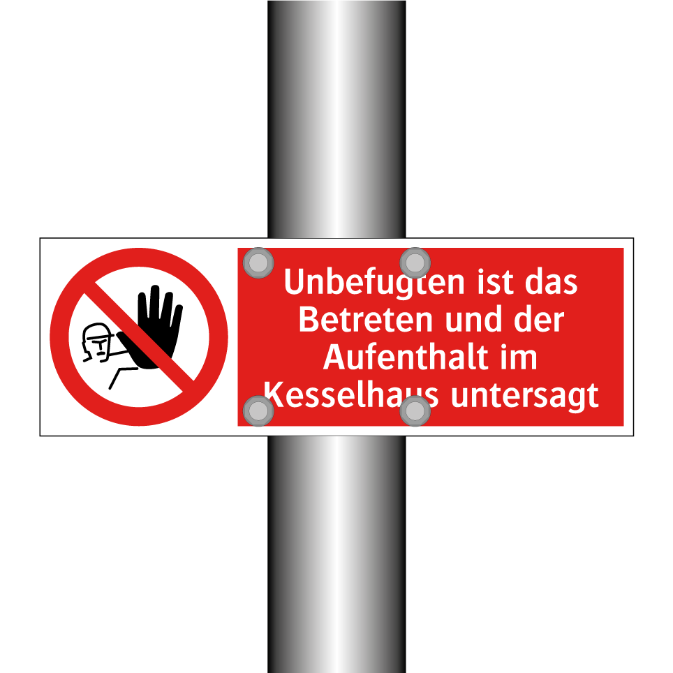 Unbefugten ist das Betreten und der Aufenthalt im Kesselhaus untersagt