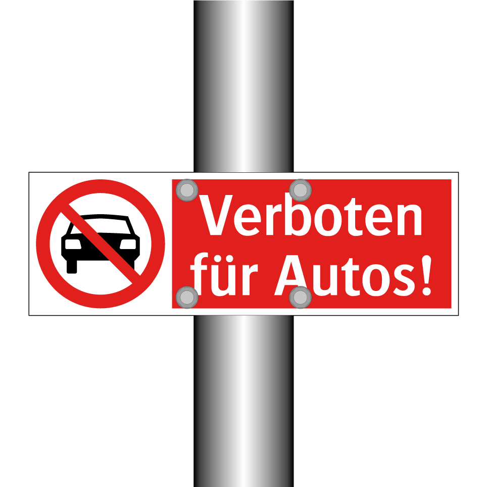 Verboten für Autos!