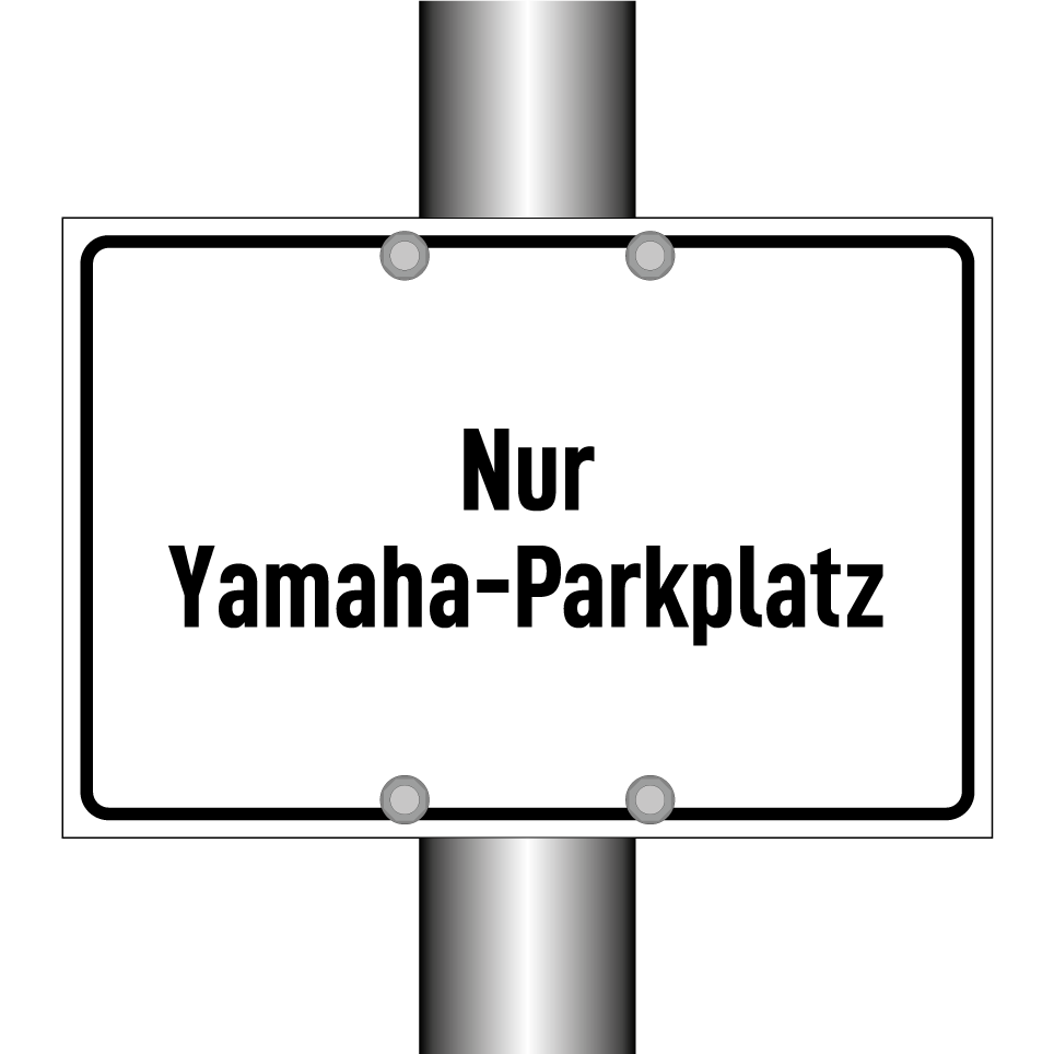 Nur Yamaha-Parkplatz