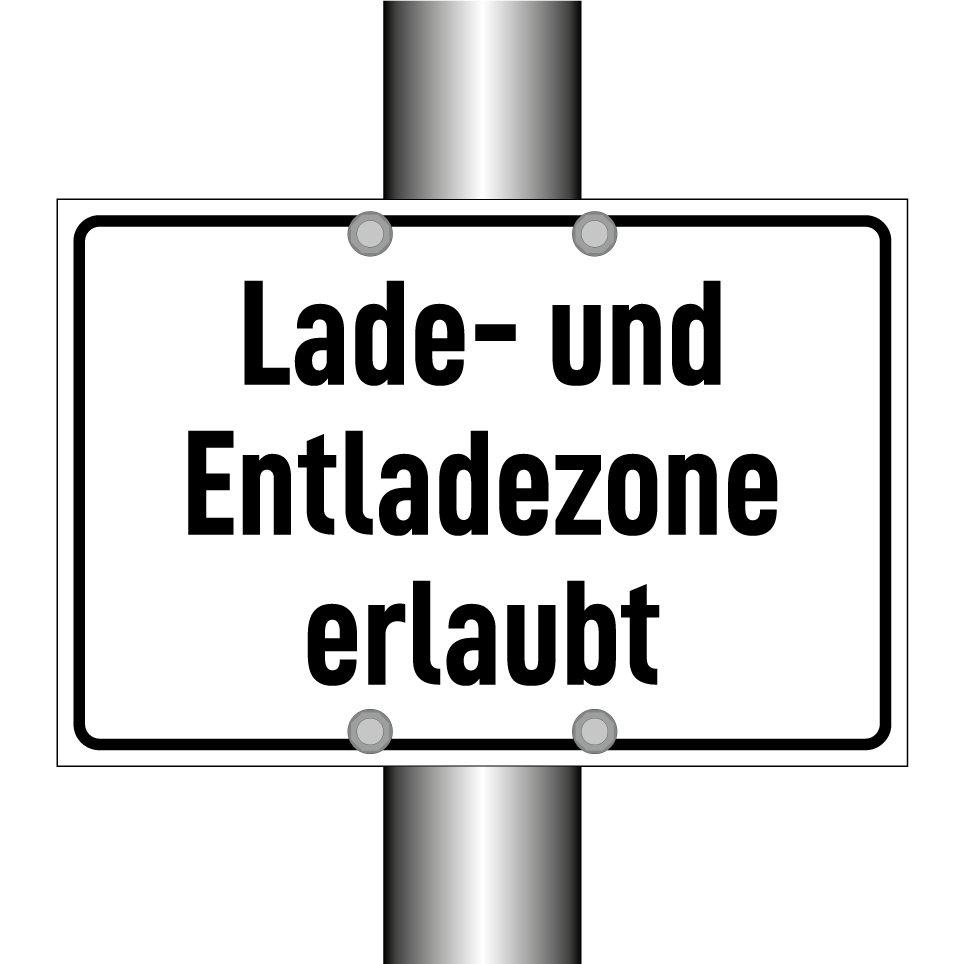 Lade- und Entladezone erlaubt