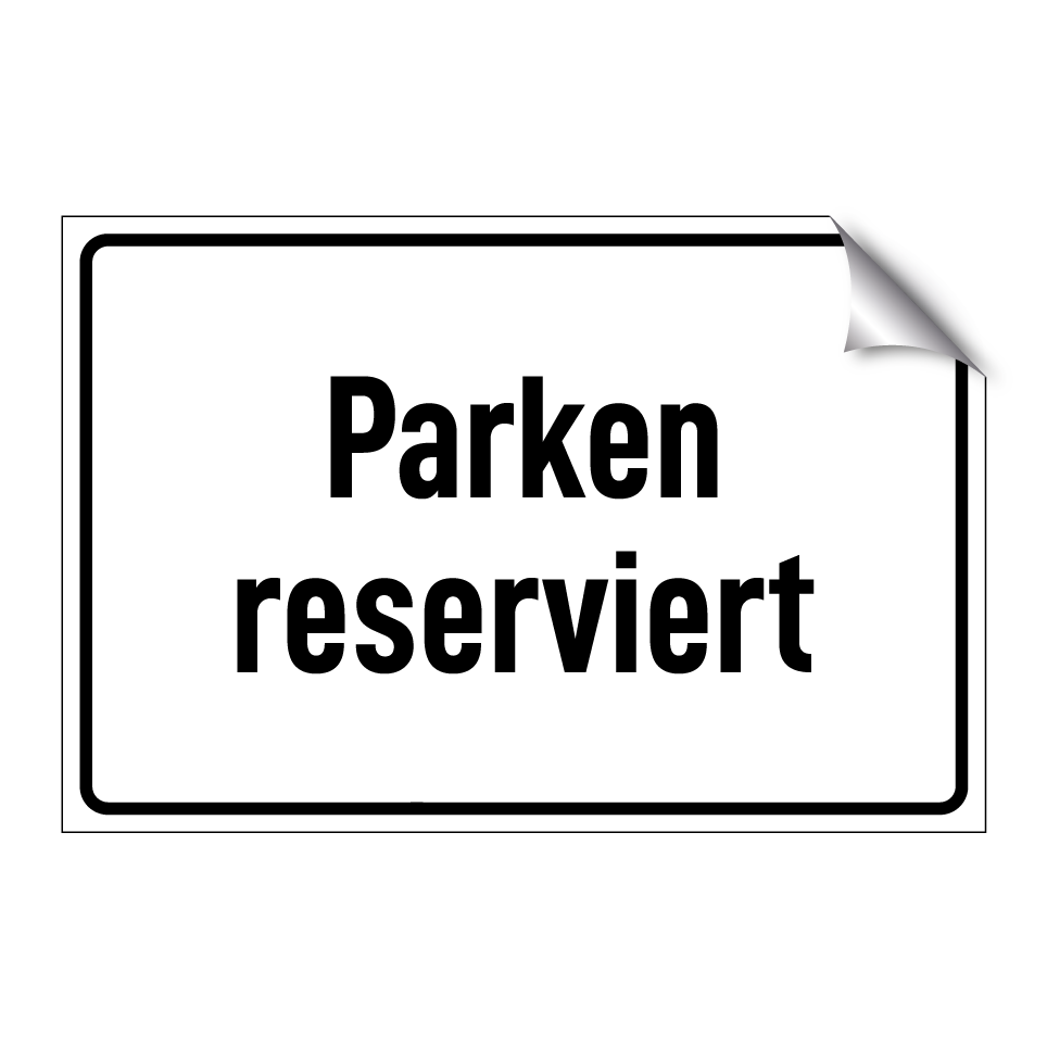 Parken reserviert