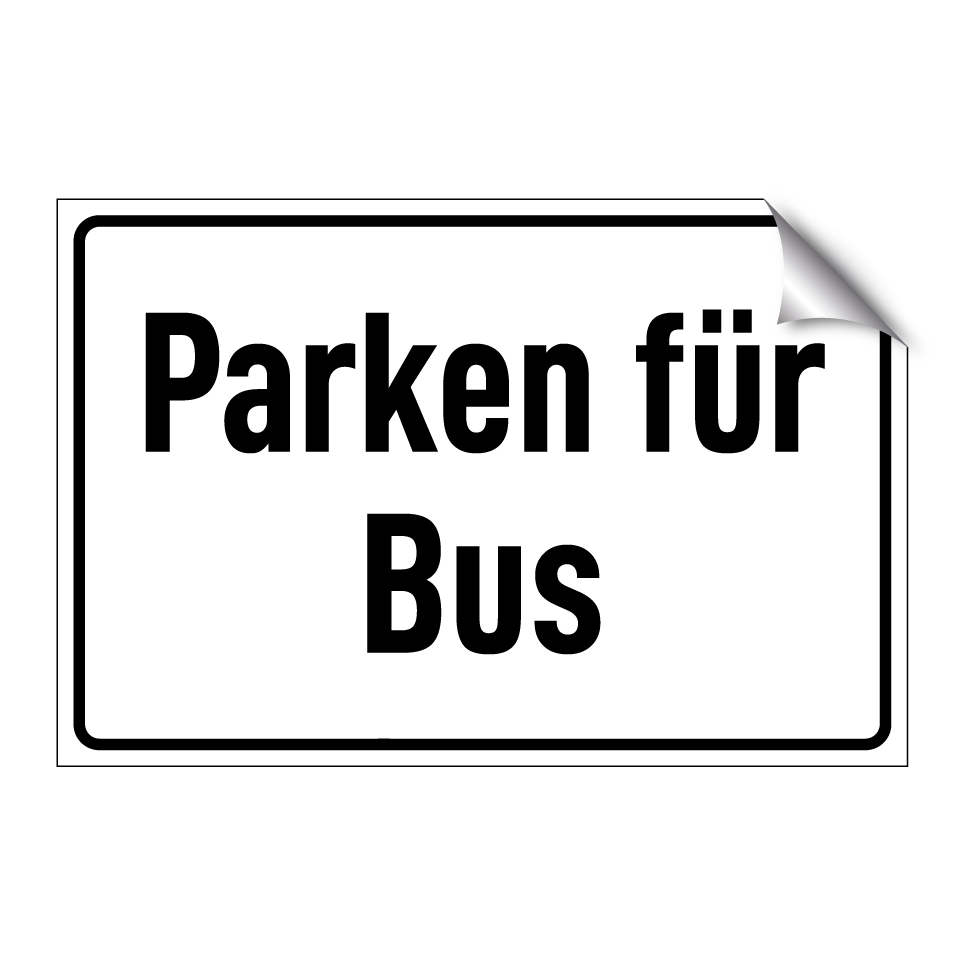 Parken für Bus