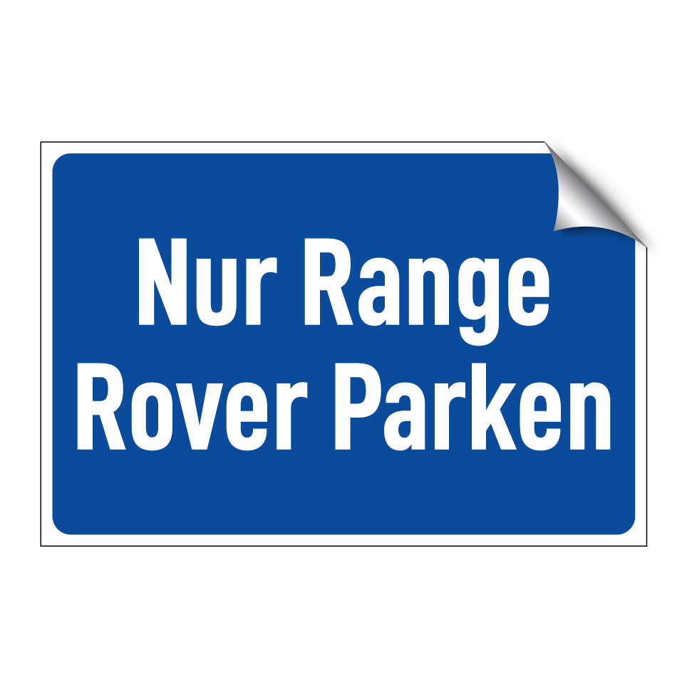 Nur Range Rover Parken