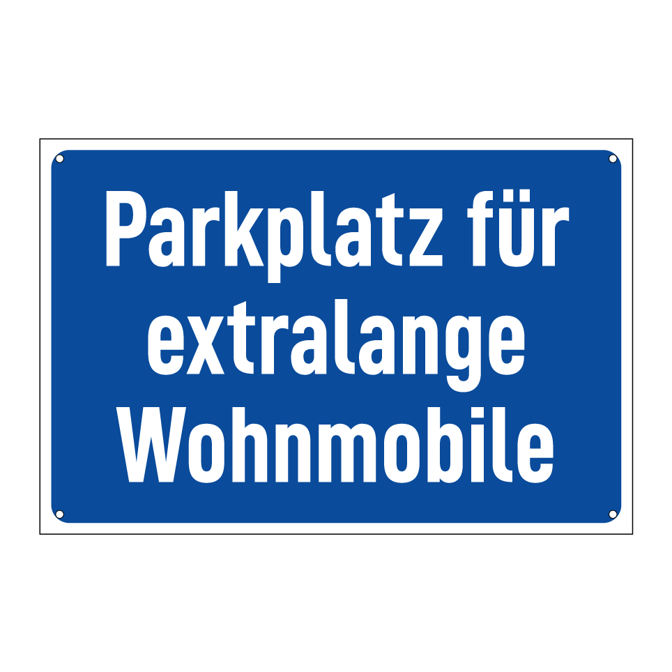 Parkplatz für extralange Wohnmobile