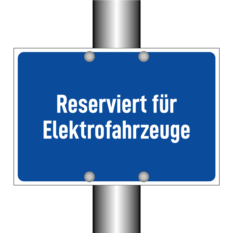 Reserviert für Elektrofahrzeuge