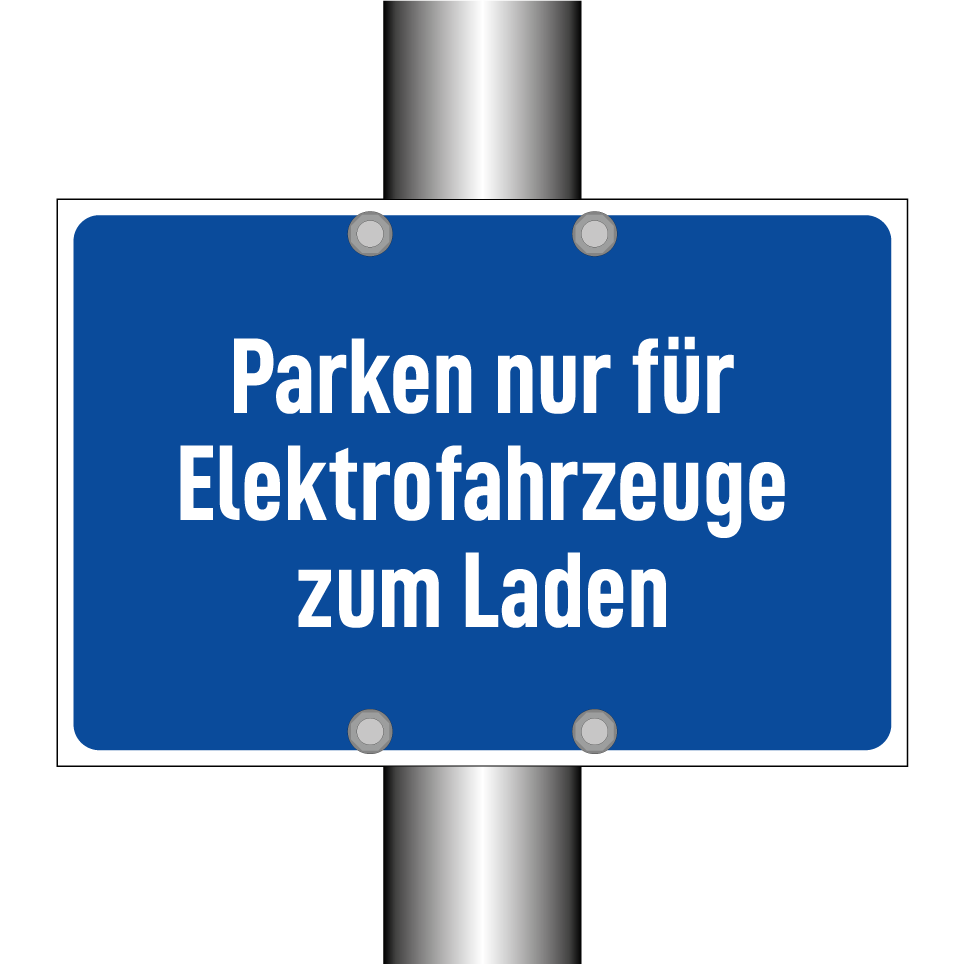 Parken nur für Elektrofahrzeuge zum Laden