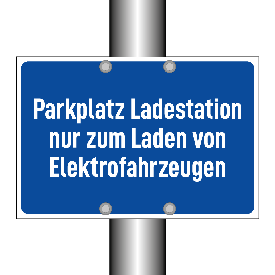 Parkplatz Ladestation nur zum Laden von Elektrofahrzeugen