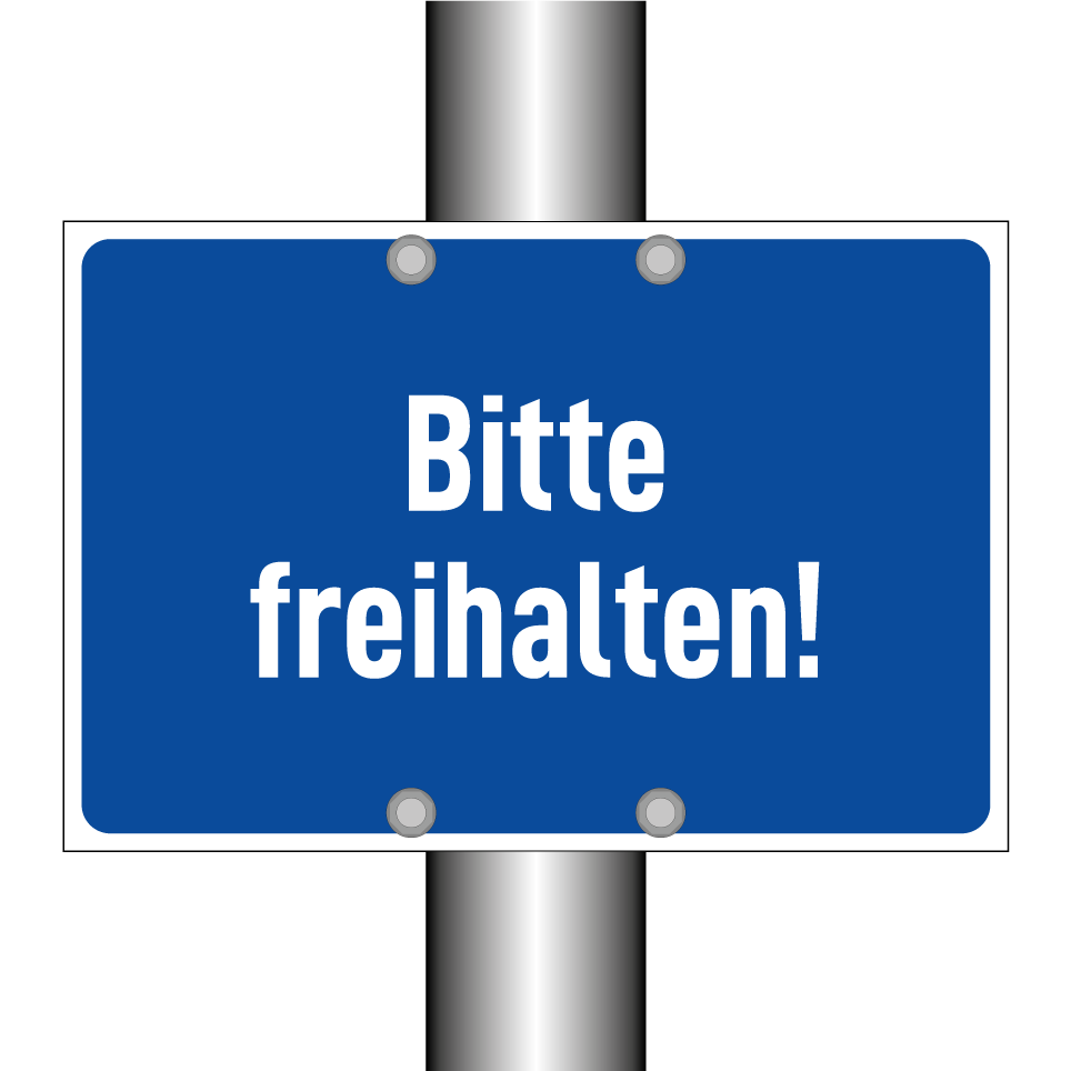 Bitte freihalten!