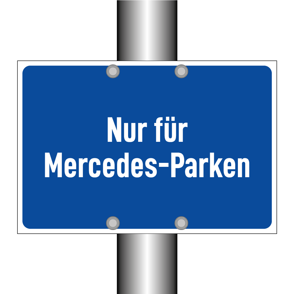 Nur für Mercedes-Parken