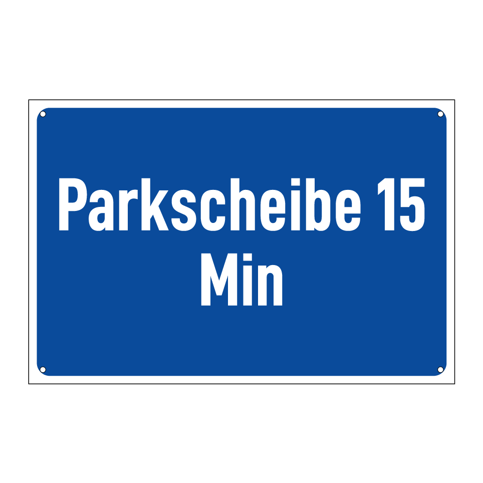 Parkscheibe 15 Min