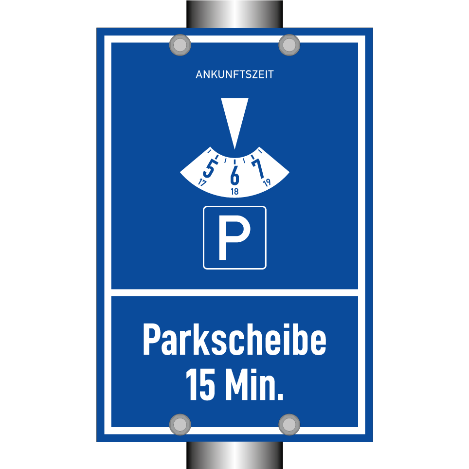 Parkscheibe 15 Min