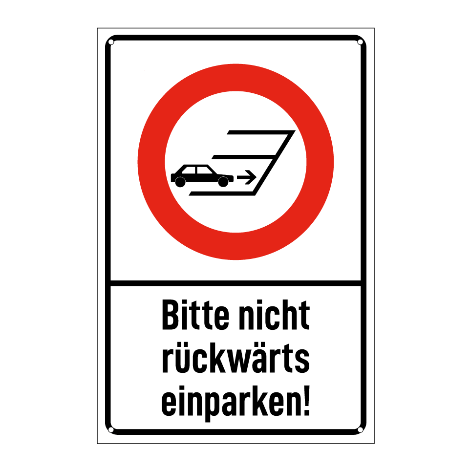 Bitte nicht rückwärts einparken!