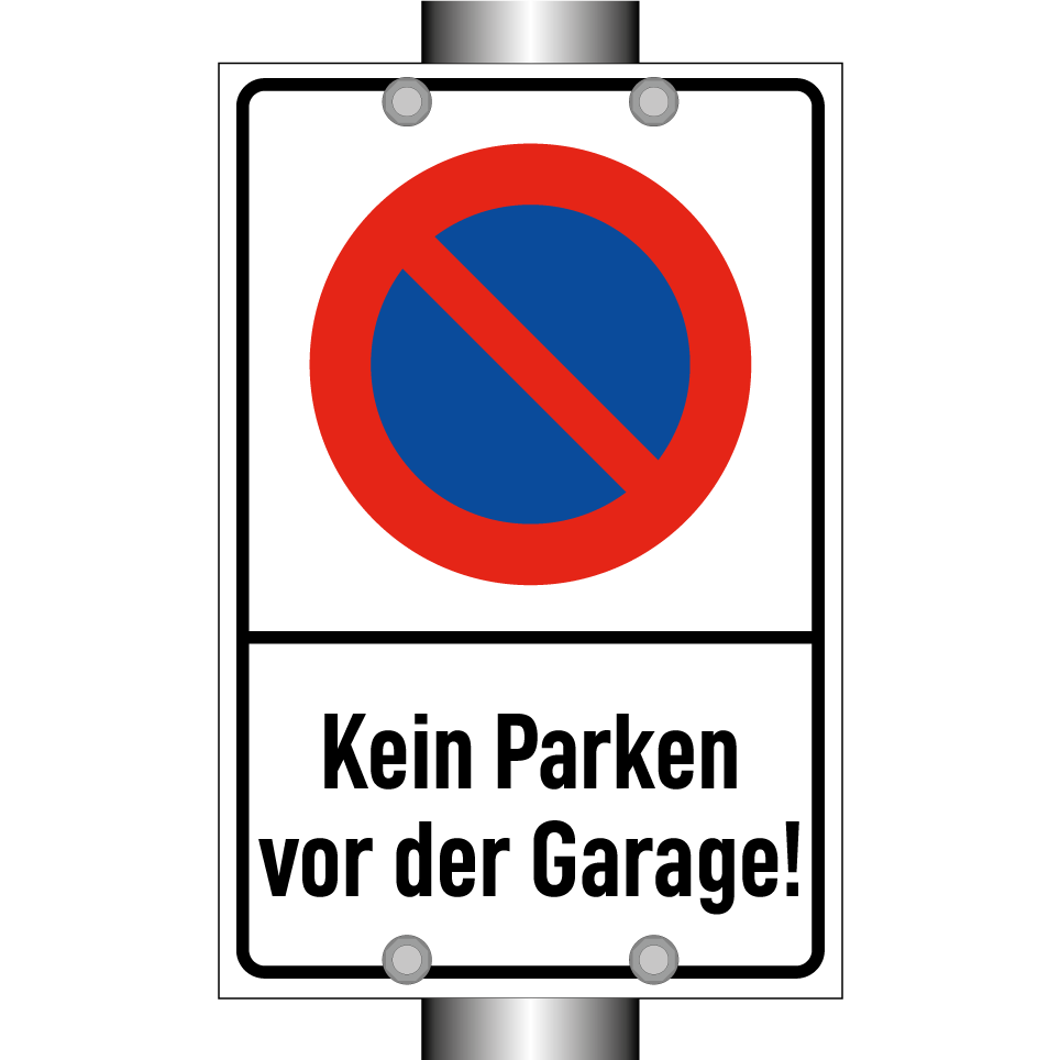 Kein Parken vor der Garage!