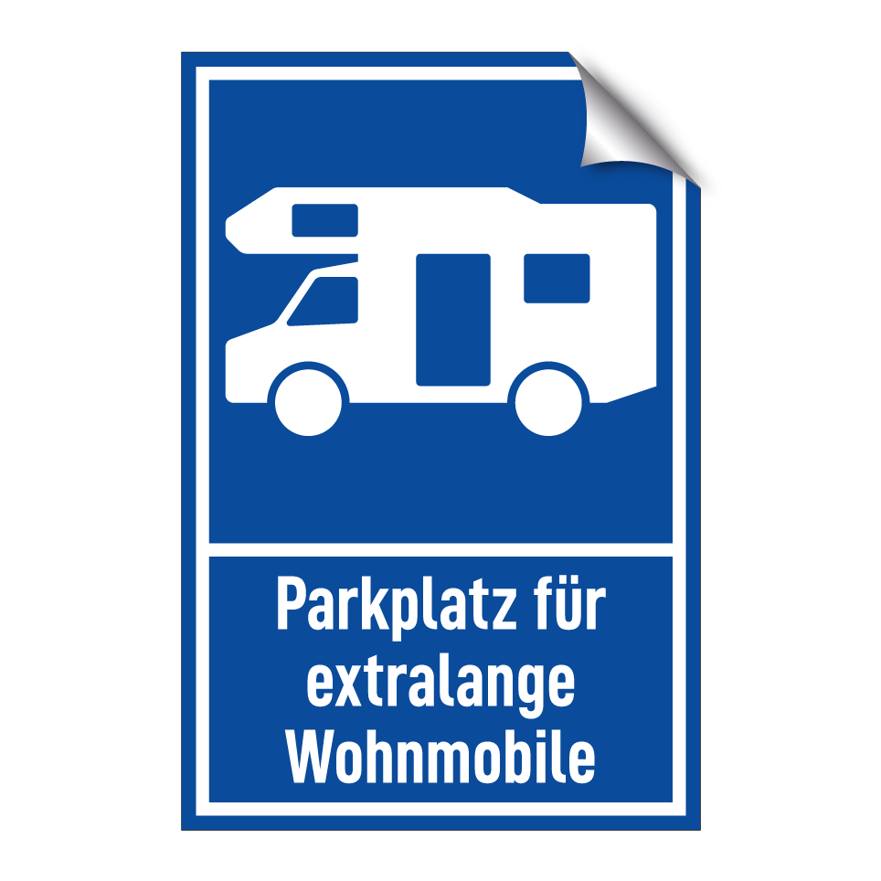 Parkplatz für extralange Wohnmobile