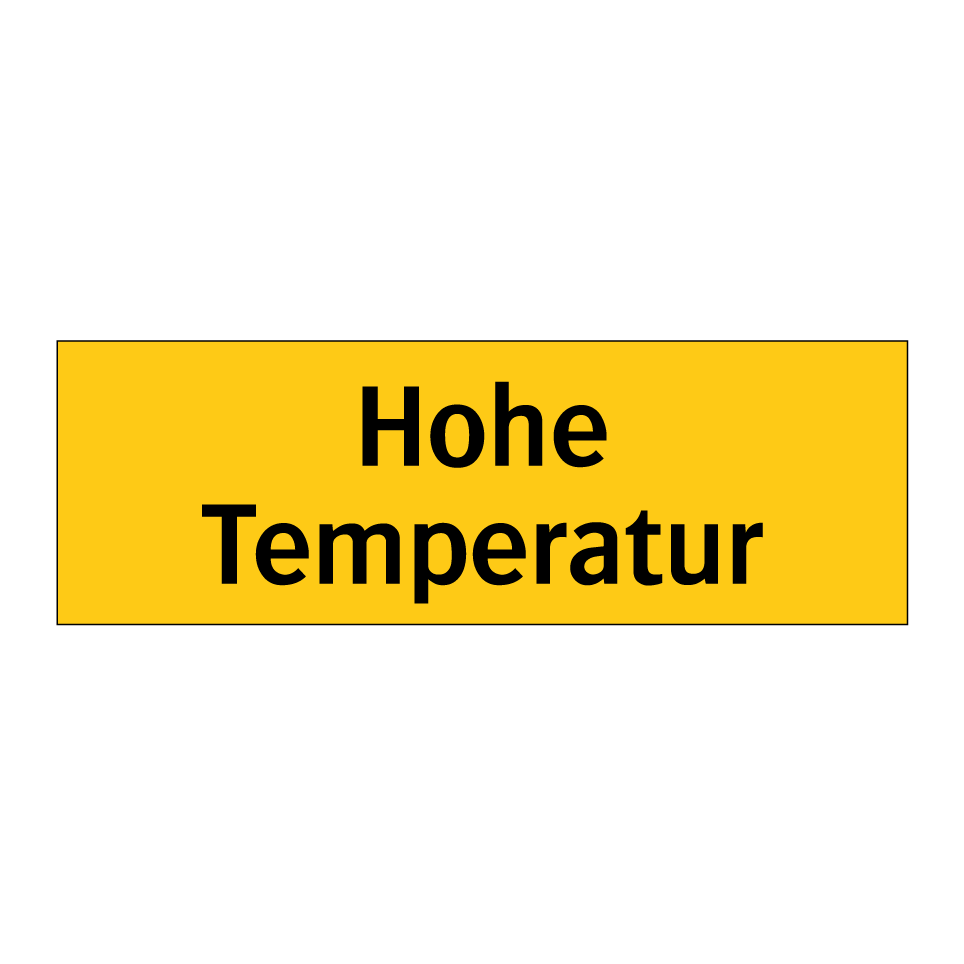 Hohe Temperatur