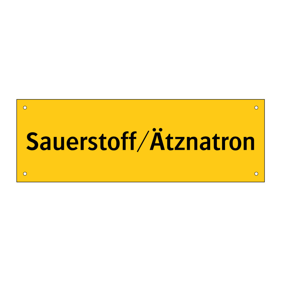 Sauerstoff/Ätznatron