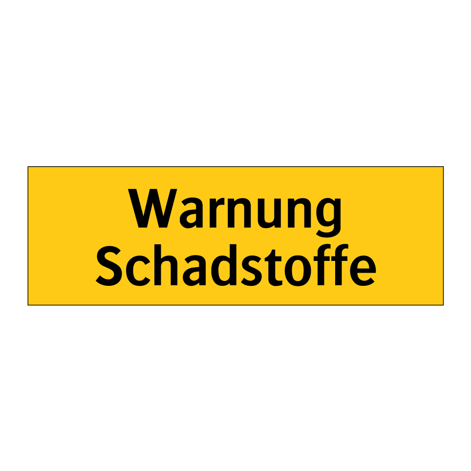 Warnung Schadstoffe