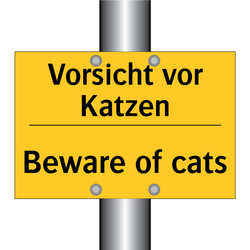 Vorsicht vor Katzen - Beware of cats