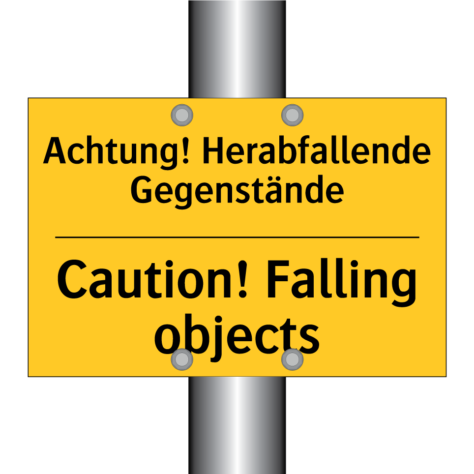 Achtung! Herabfallende Gegenstände/.../ - Caution! Falling objects