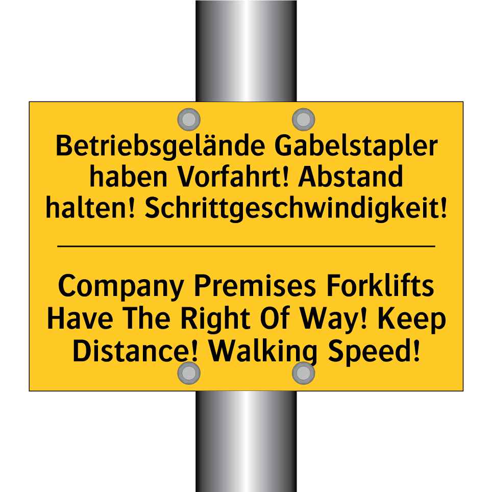 Betriebsgelände Gabelstapler haben /.../ - Company Premises Forklifts Have /.../