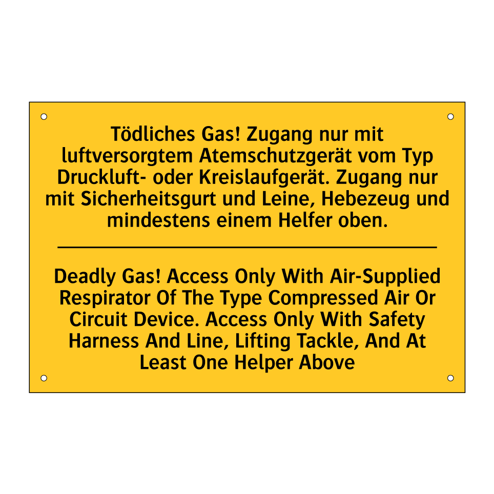 Tödliches Gas! Zugang nur mit /.../ - Deadly Gas! Access Only With Air-Supplied /.../