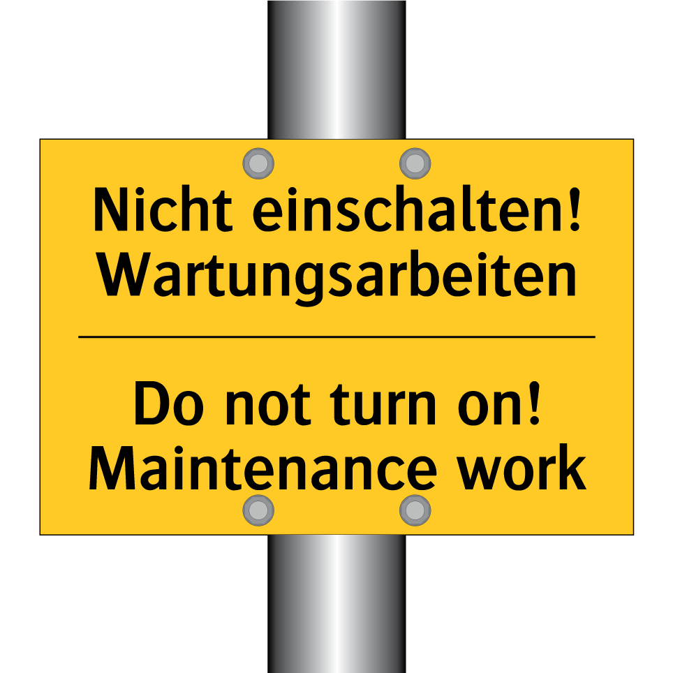 Nicht einschalten! Wartungsarbeiten/.../ - Do not turn on! Maintenance work/.../