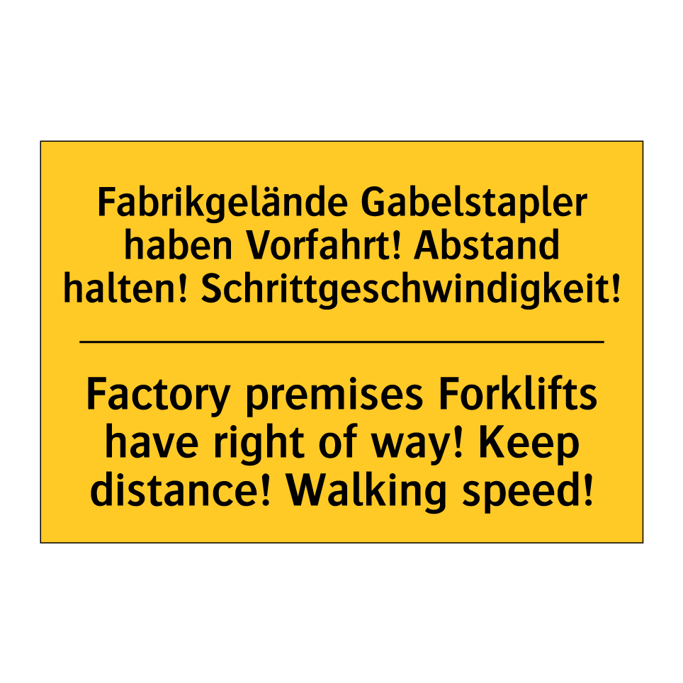 Fabrikgelände Gabelstapler haben /.../ - Factory premises Forklifts have /.../
