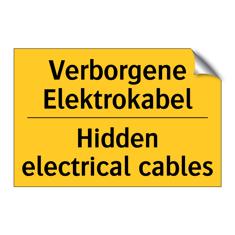 Verborgene Elektrokabel - Hidden electrical cables