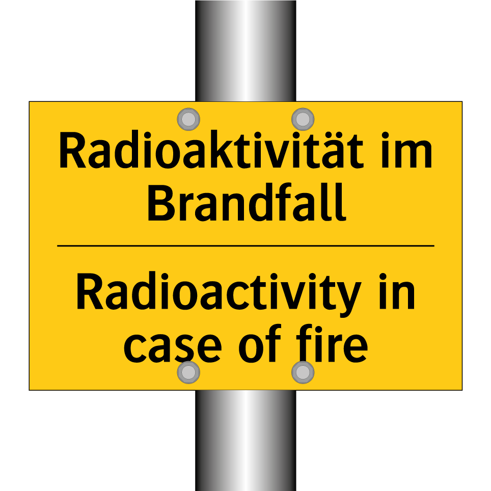 Radioaktivität im Brandfall - Radioactivity in case of fire