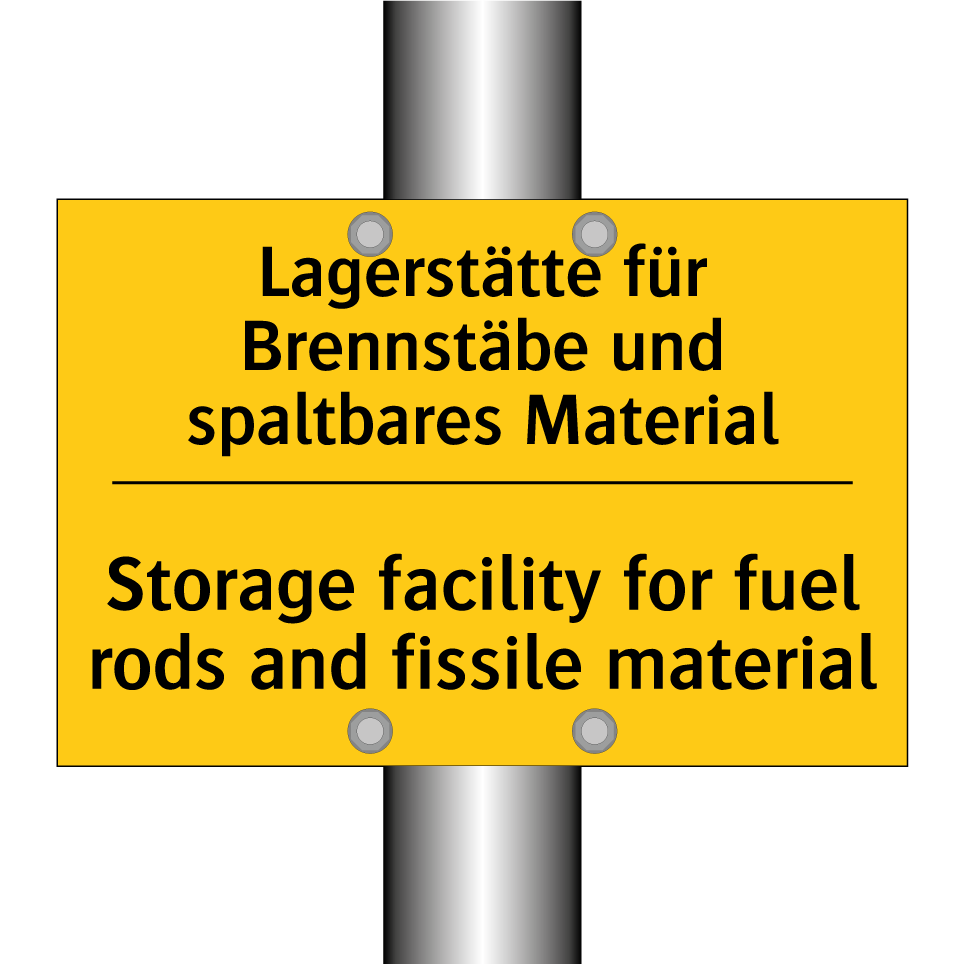 Lagerstätte für Brennstäbe und /.../ - Storage facility for fuel rods /.../