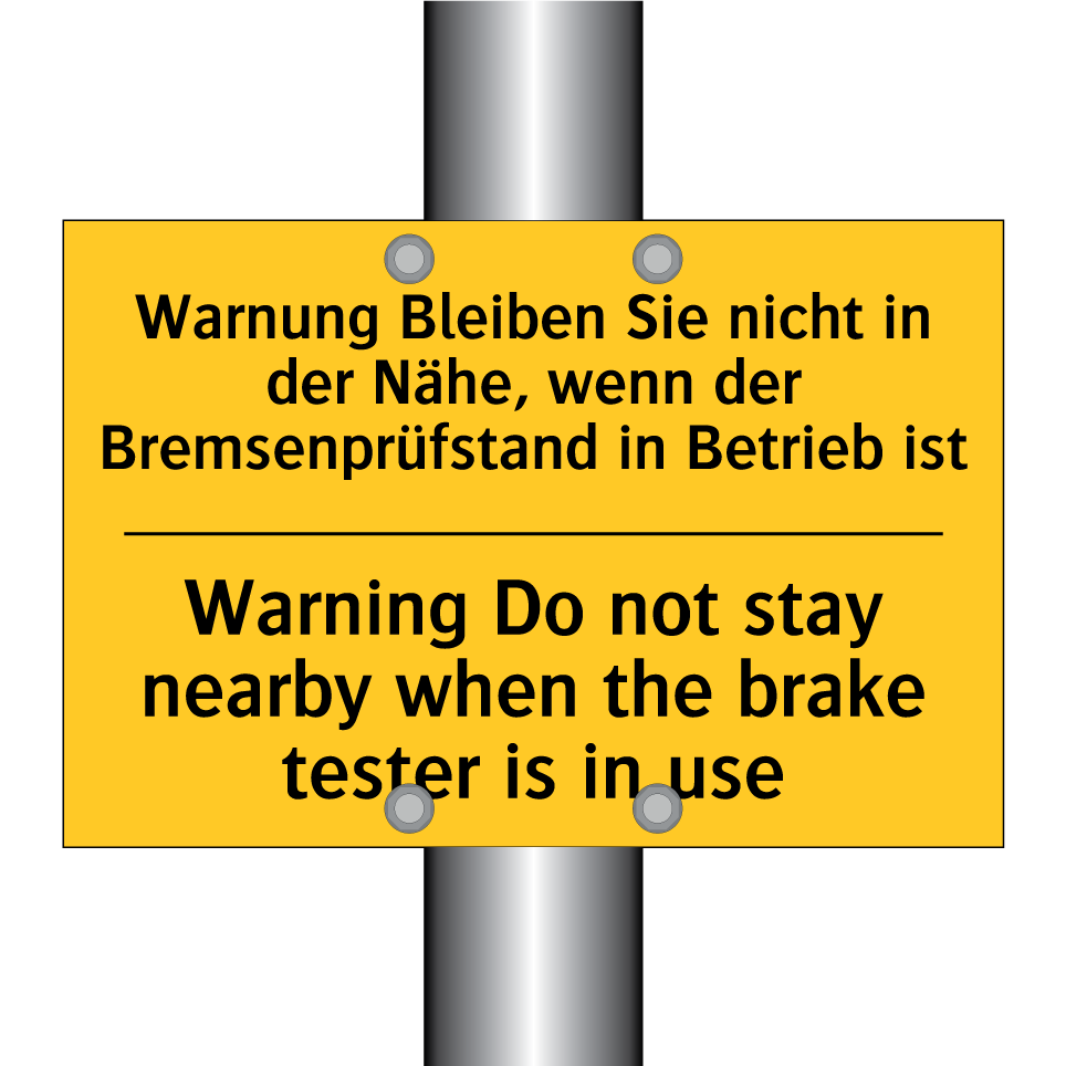 Warnung Bleiben Sie nicht in der /.../ - Warning Do not stay nearby when /.../
