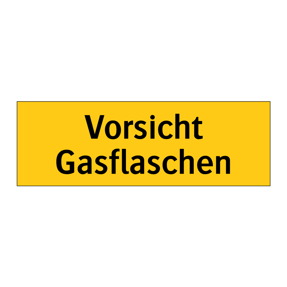 Vorsicht Gasflaschen
