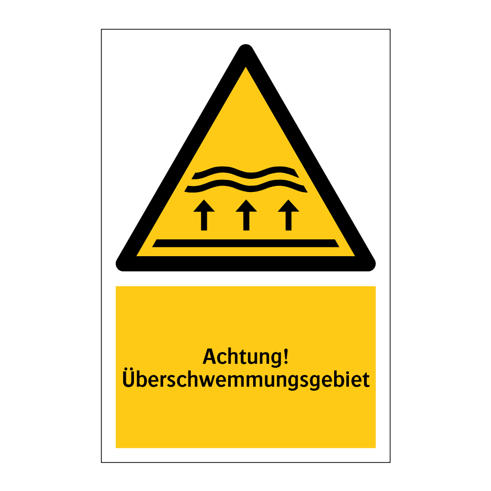 Achtung! Überschwemmungsgebiet