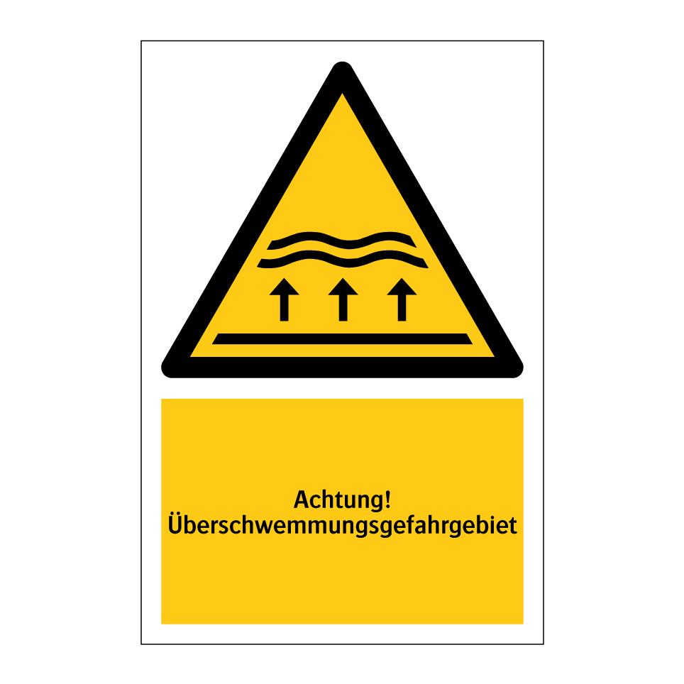 Achtung! Überschwemmungsgefahrgebiet