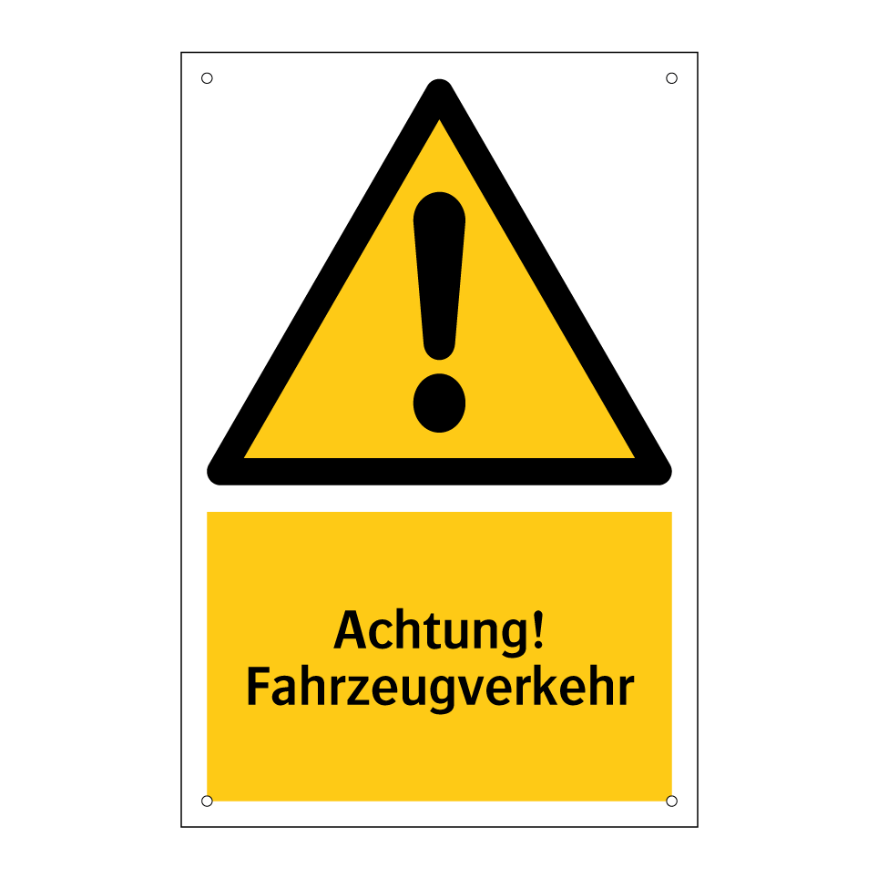 Achtung! Fahrzeugverkehr