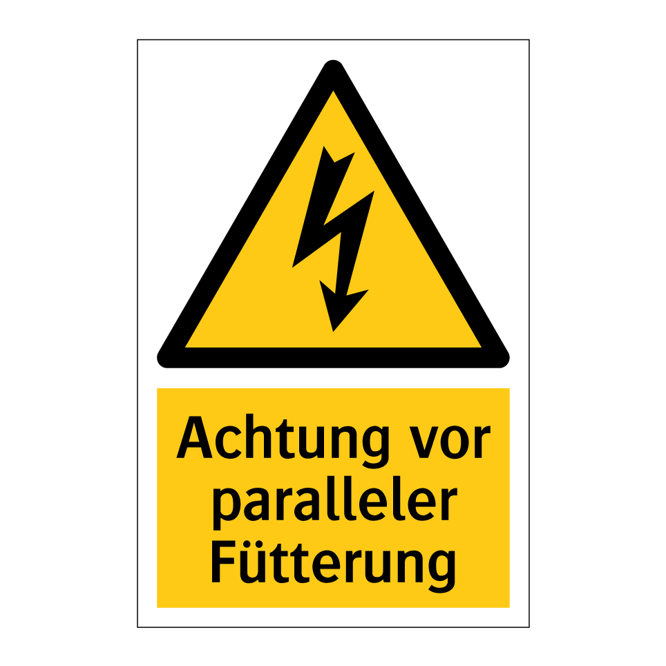 Achtung vor paralleler Fütterung