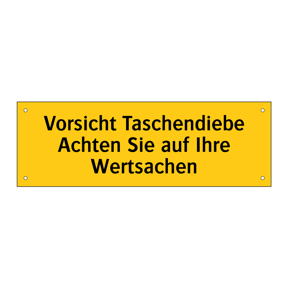 Vorsicht Taschendiebe Achten Sie auf Ihre Wertsachen