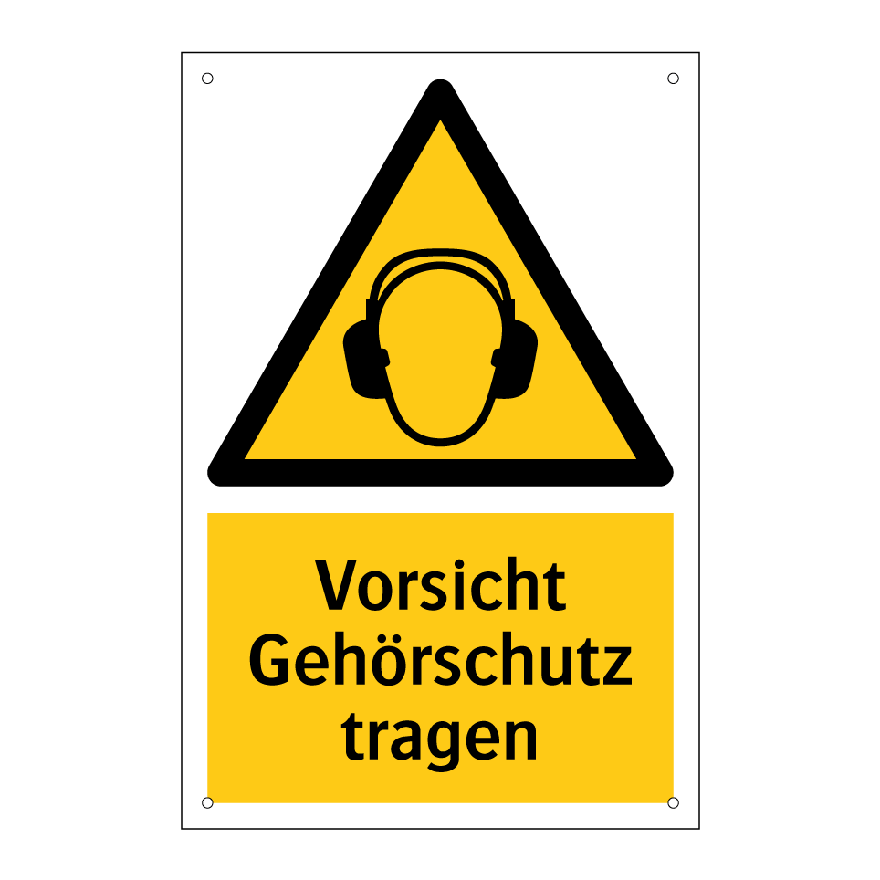 Vorsicht Gehörschutz tragen