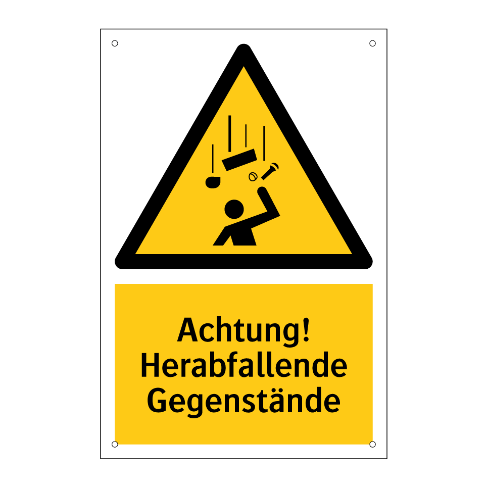 Achtung! Herabfallende Gegenstände