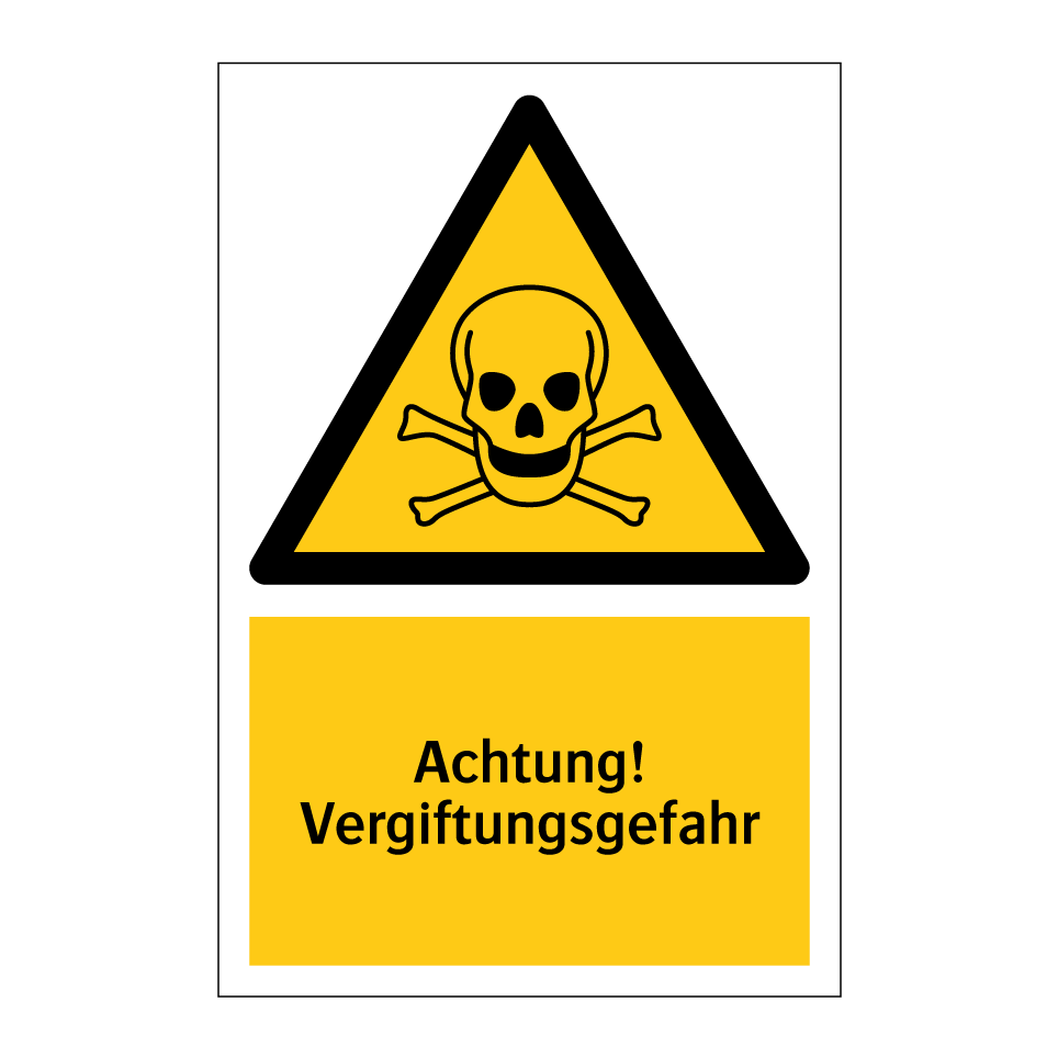 Achtung! Vergiftungsgefahr