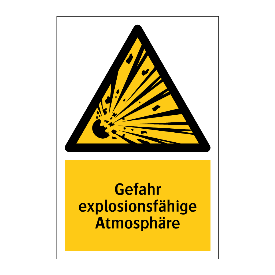 Gefahr explosionsfähige Atmosphäre