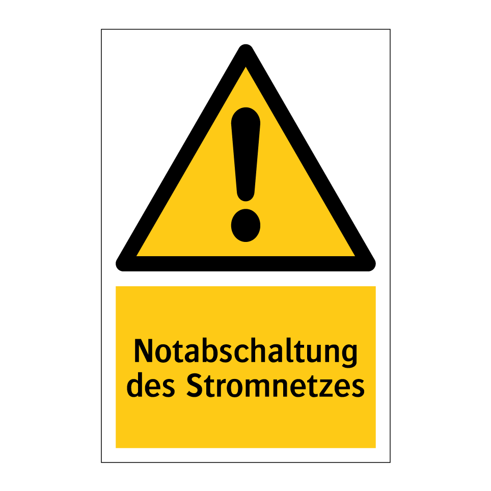 Notabschaltung des Stromnetzes