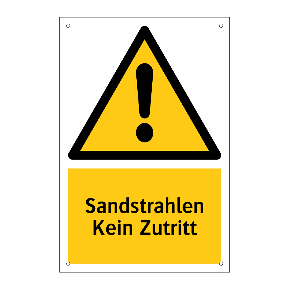 Sandstrahlen Kein Zutritt