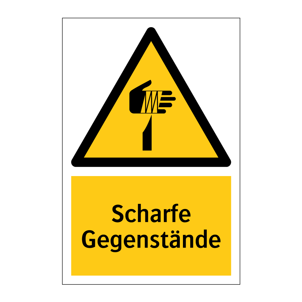 Scharfe Gegenstände