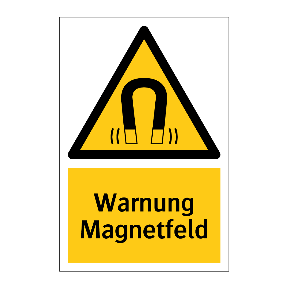 Warnung Magnetfeld