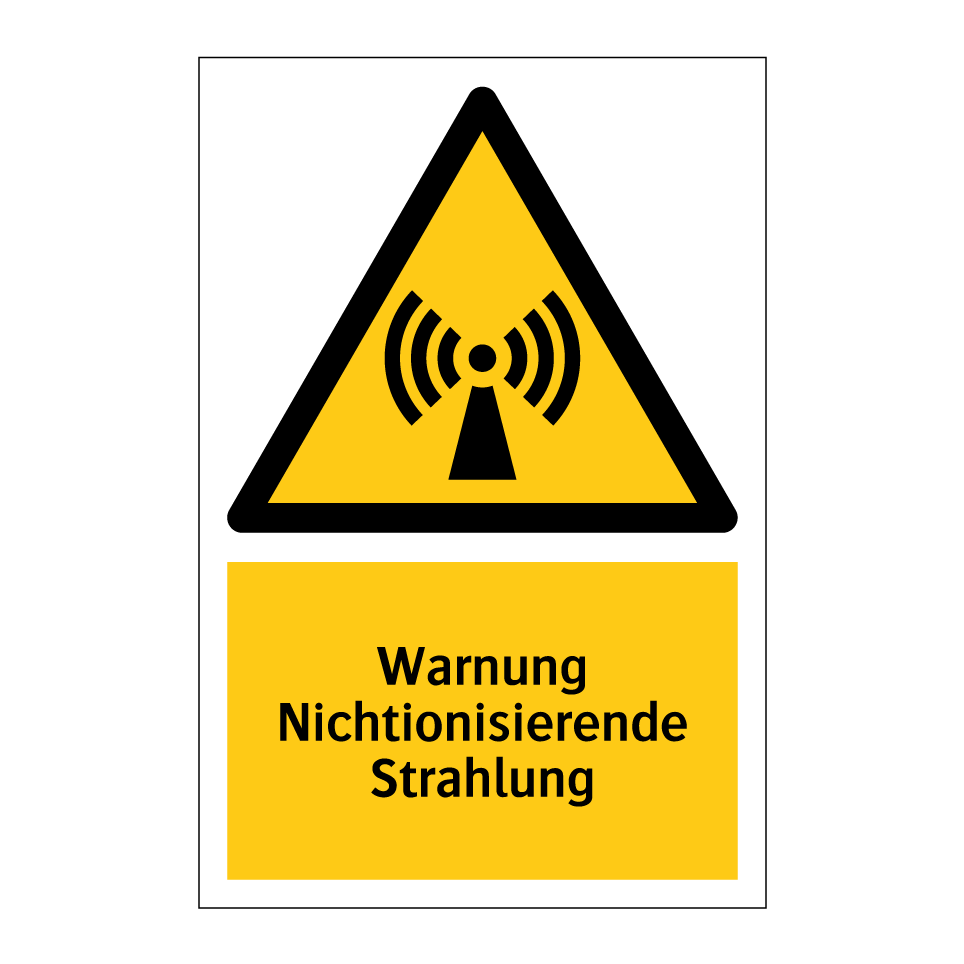 Warnung Nichtionisierende Strahlung