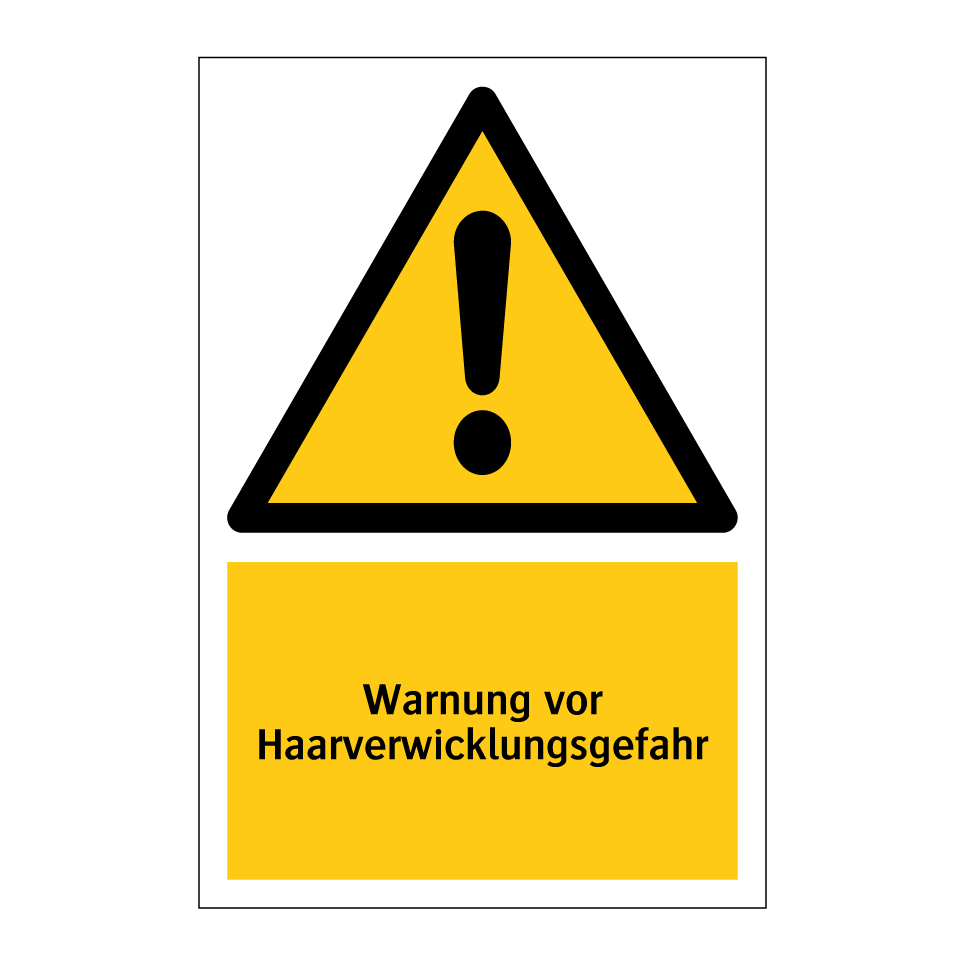 Warnung vor Haarverwicklungsgefahr