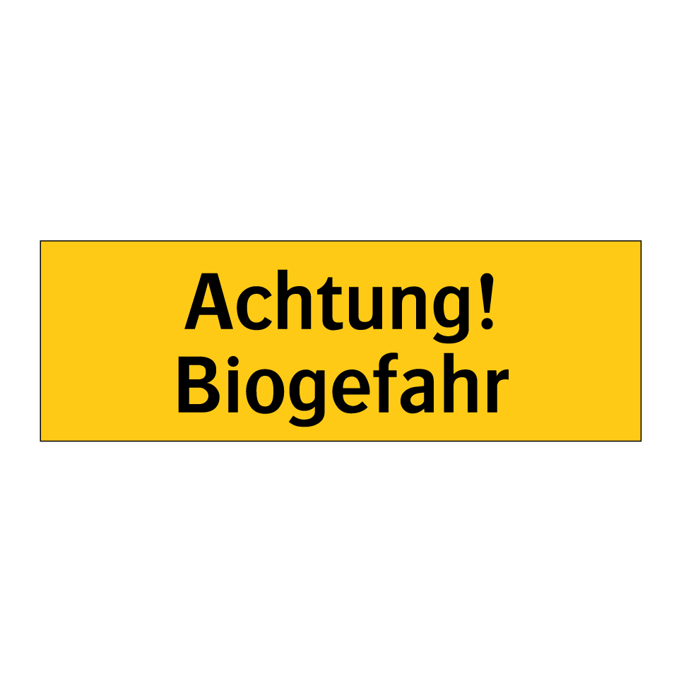Achtung! Biogefahr